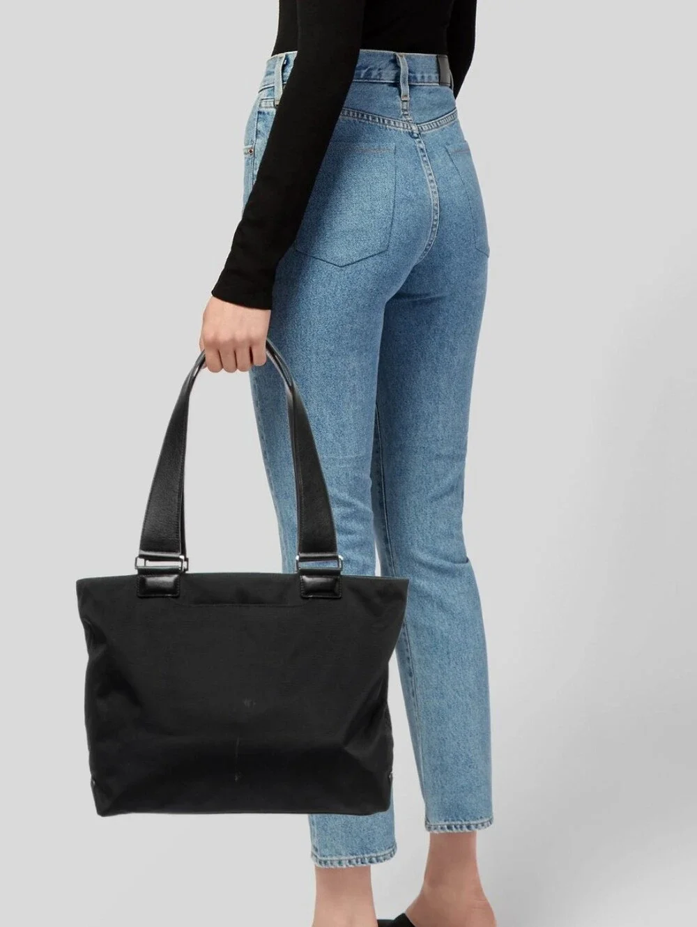 Tumi  Black Nylon Tote Bag